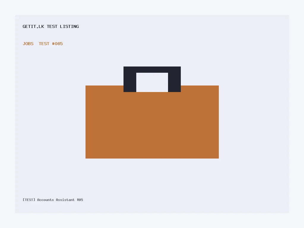 [TEST] Accounts Assistant #05