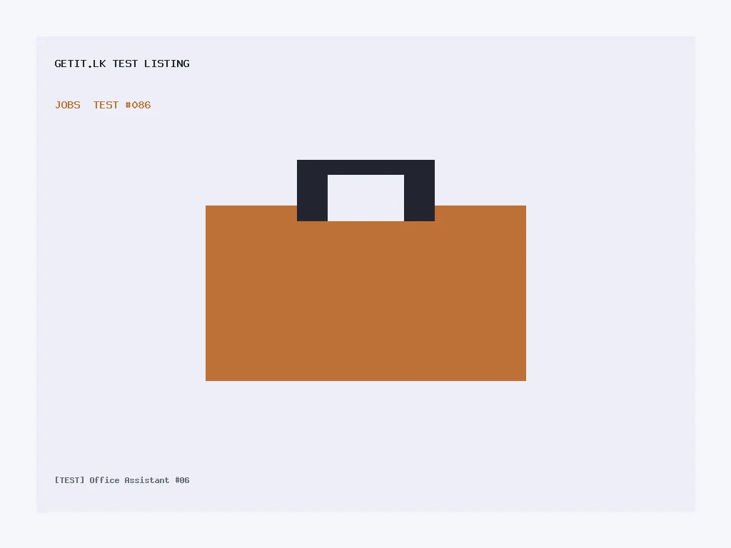 [TEST] Office Assistant #06